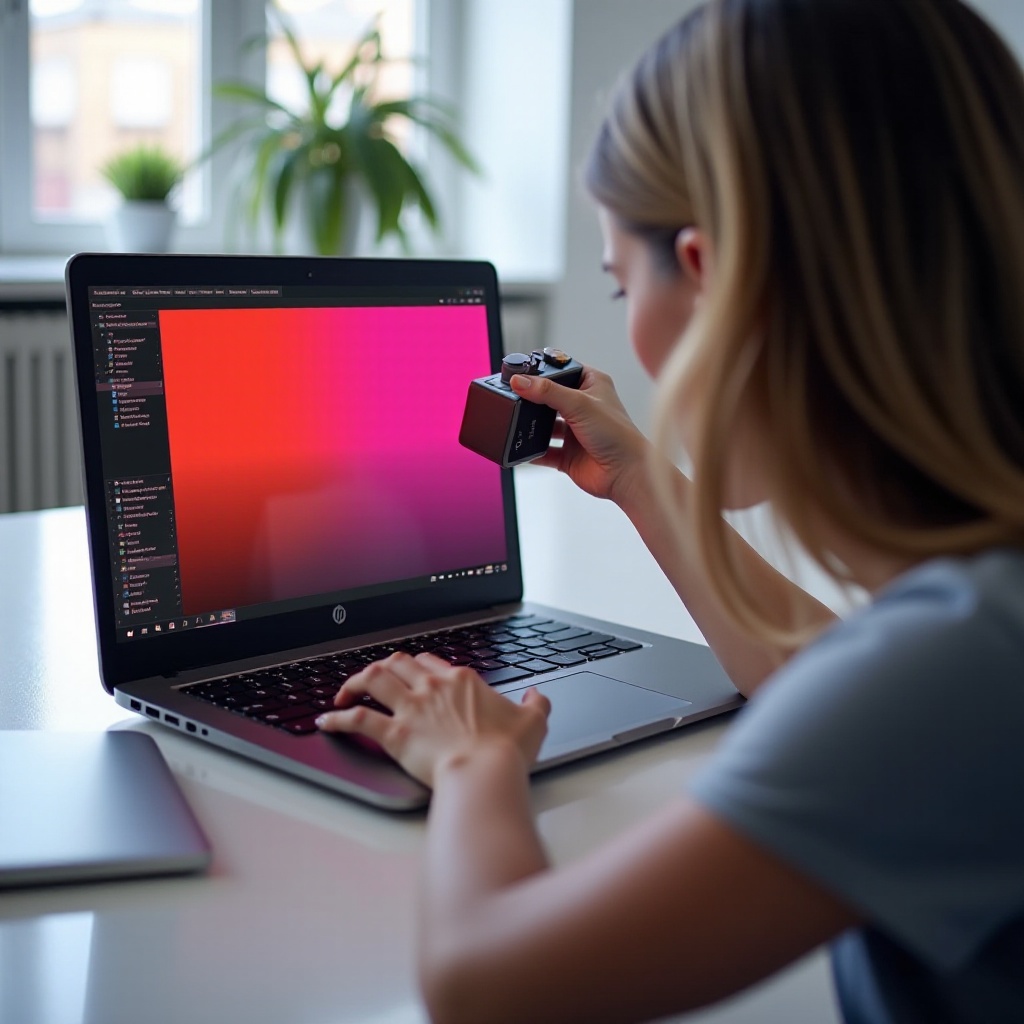 hp laptop colors not correct red is pink