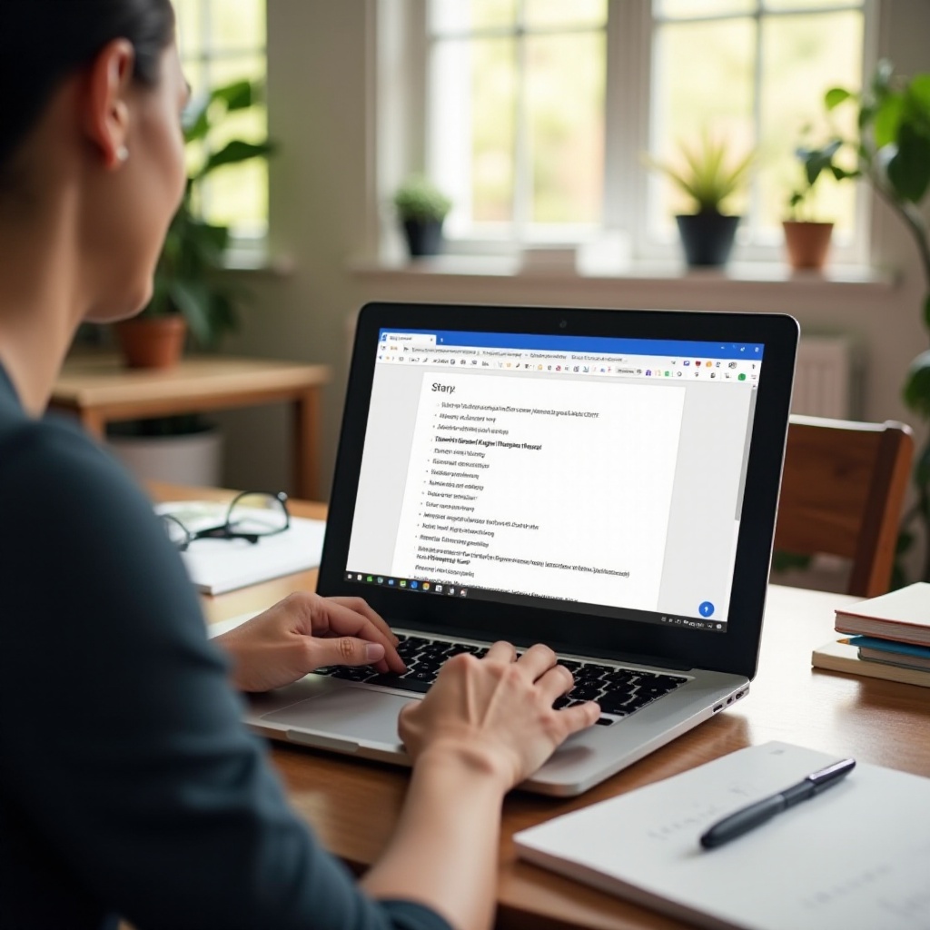 วิธีพิมพ์จุดแสดงหัวข้อย่อยใน Google Docs ของ Chromebook