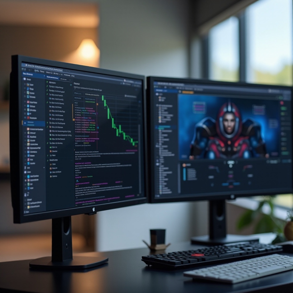 4070 super side monitors go black every few minutes